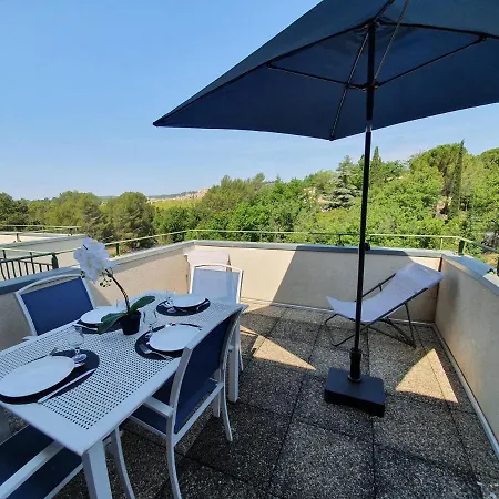Appartement Le Blanc-Martel - Piscine, Climatisation&Parking à Gréoux-les-Bains Extérieur photo